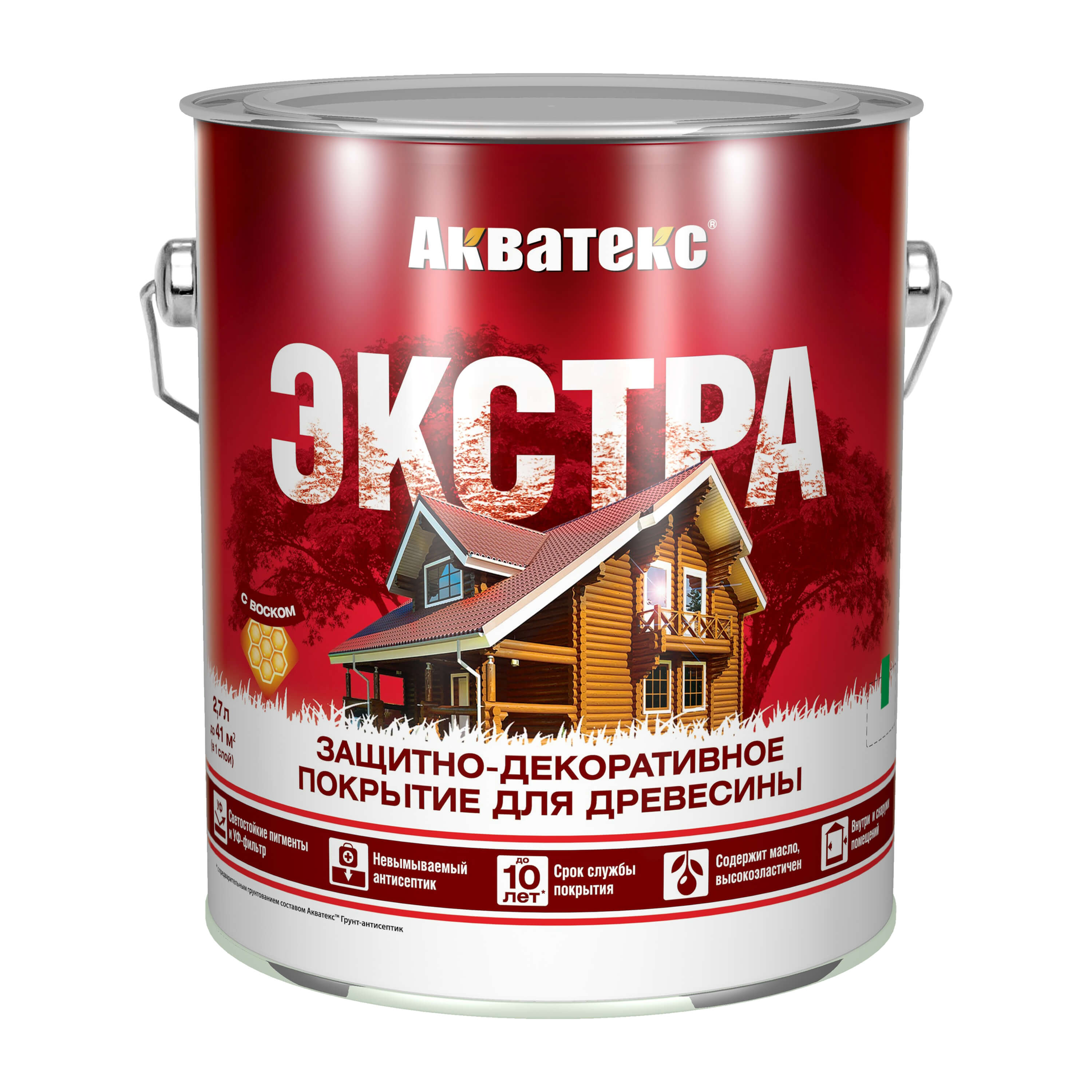 Защитное покрытие "Акватекс-Экстра" орех 9,0л.