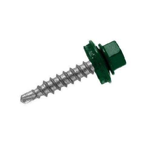 Саморез кровельный КРс 5,5* 19 RAL 6005 зеленый (4000шт)